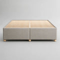 2-teiliges Polsterbettgestell mit 2 Lattenrosten, Beige, 190 × 210 × 35 cm, Liegefläche 180 × 200 cm